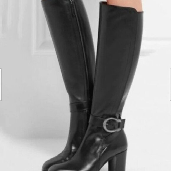 $1869 Gucci Dionysus tall Elegant black boots Sz 37.5 Sz 7.5 New with Box - Picture 3 of 13
